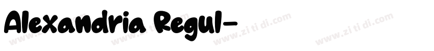 Alexandria Regul字体转换